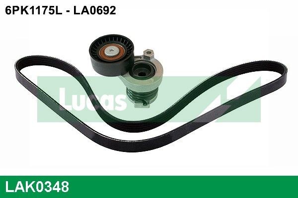 LUCAS LAK0348: Set curea transmisie cu caneluri