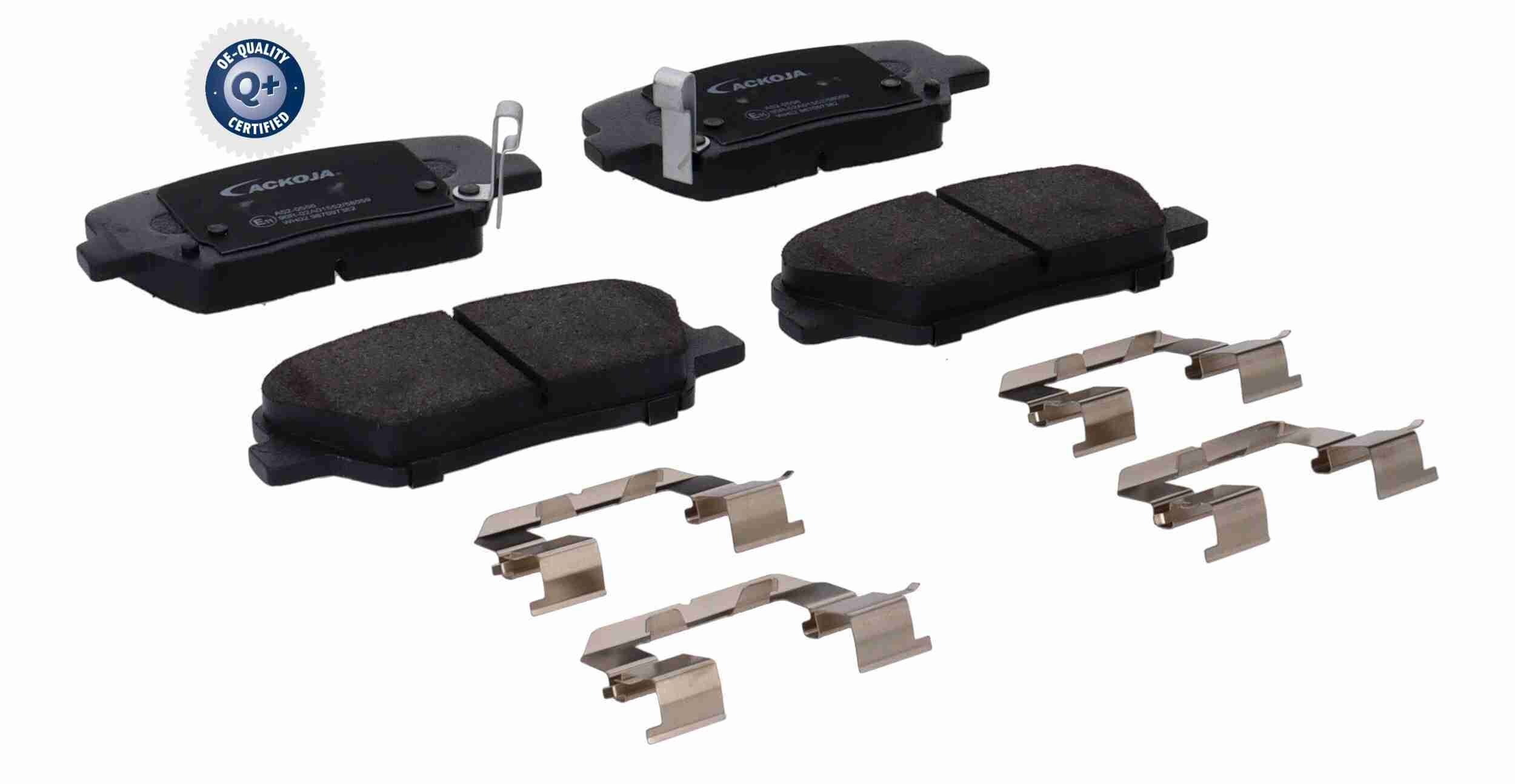 ACKOJA A52-0556: Piduriklotsid Q+, original equipment manufacturer quality Esisild