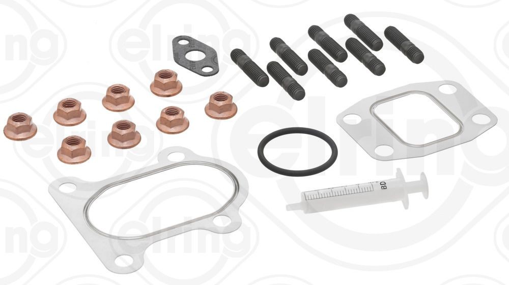 ELRING 715.390: Set montaj, turbocompresor cu garnituri, cu suruburi