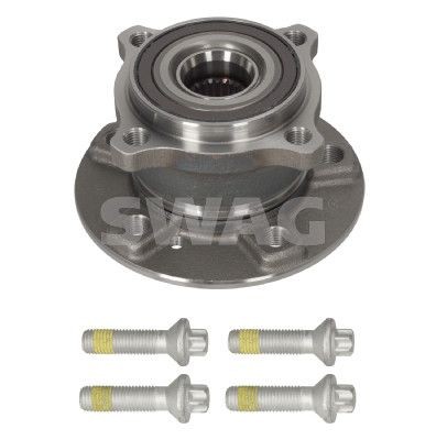 SWAG 33 11 0047: Set rulment roata Axa spate stanga, Axa spate dreapta, cu senzor magnetic inelar integrat, cu suruburi, cu senzor ABS