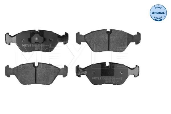 MEYLE 025 206 2919: Plaquettes de frein Essieu avant, avec tôle anti-bruit, ORIGINAL Quality