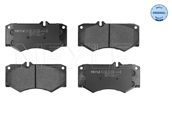 MEYLE 025 207 8418: Piduriklotsid Esisild, koos kokkusurumisvastase plekiga, ORIGINAL Quality