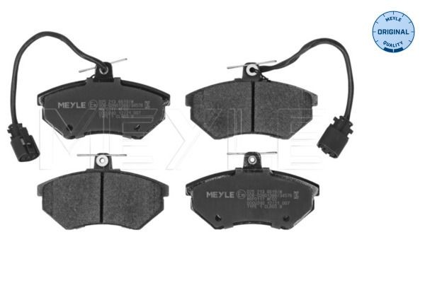 MEYLE 025 213 6619/W: Plăcuțe de frână punte fata, cu tabla anti scartait, ORIGINAL Quality
