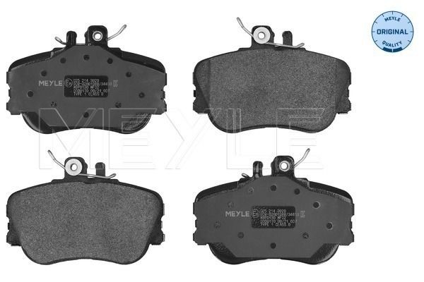 MEYLE 025 213 9418: Kit pastiglie freni Assale anteriore, con lamierino anticigolío, ORIGINAL Quality