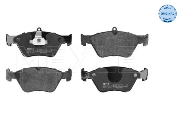 MEYLE 025 214 1117: Kit pastiglie freni Assale anteriore, con lamierino anticigolío, ORIGINAL Quality