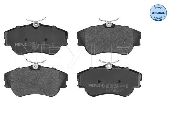 MEYLE 025 214 7919: Piduriklotsid Esisild, koos kokkusurumisvastase plekiga, ORIGINAL Quality