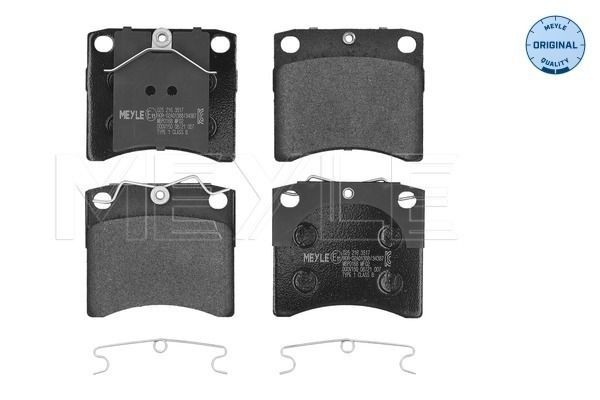 MEYLE 025 216 3517: Piduriklotsid Esisild, koos kokkusurumisvastase plekiga, ORIGINAL Quality