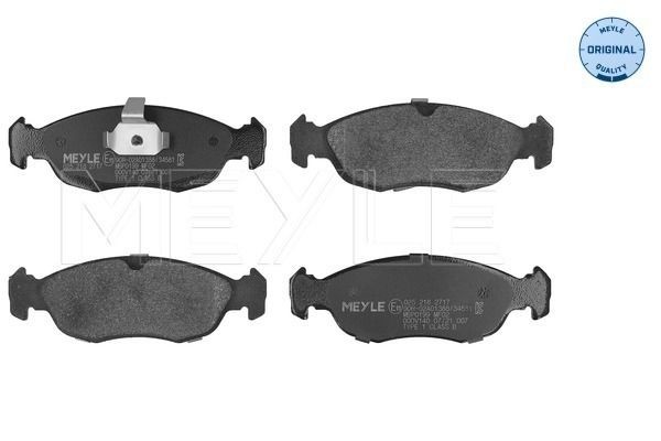 MEYLE 025 218 2717: Piduriklotsid Esisild, koos kokkusurumisvastase plekiga, ORIGINAL Quality
