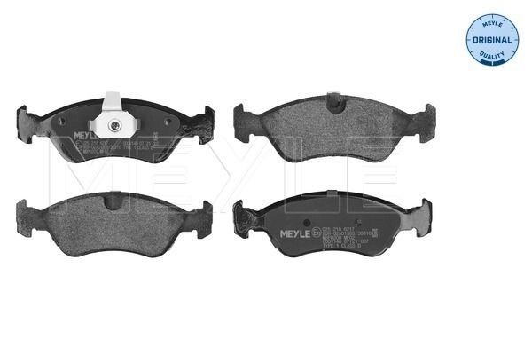 MEYLE 025 218 6217: Kit pastiglie freni Assale anteriore, con lamierino anticigolío, ORIGINAL Quality