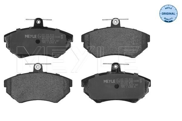 MEYLE 025 219 4519: Plaquettes de frein Essieu avant, avec tôle anti-bruit, ORIGINAL Quality