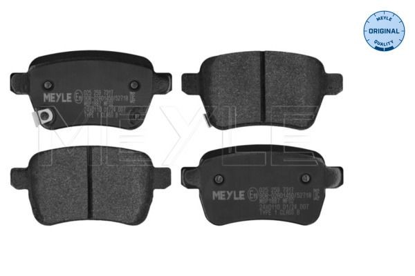 MEYLE 050 005 0825: Curea transmisie cu caneluri 825mm, Numar nervuri: 5, ORIGINAL Quality