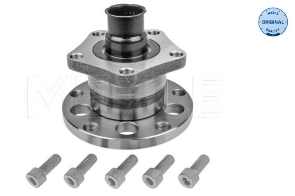 MEYLE 100 752 0001: Kit cuscinetto ruota Assale posteriore, con materiale di fissaggio/montaggio, con cuscinetto ruota integrato, ORIGINAL Quality