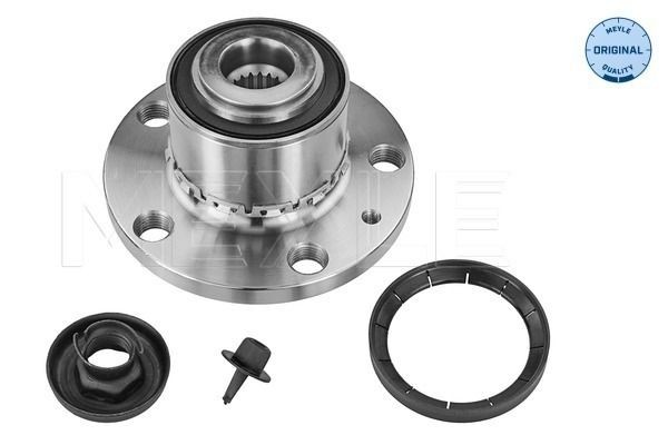 MEYLE 100 752 0004: Mozzo ruota Assale anteriore, con materiale di fissaggio/montaggio, con anello sensore magnetico integrato, con cuscinetto ruota integrato, ORIGINAL Quality