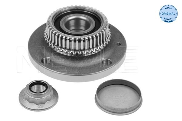 MEYLE 100 752 0005: Kit de roulement de roue Essieu arrière, avec matériel de montage/fixation, avec roulement de roues intégré, avec bague ABS, ORIGINAL Quality