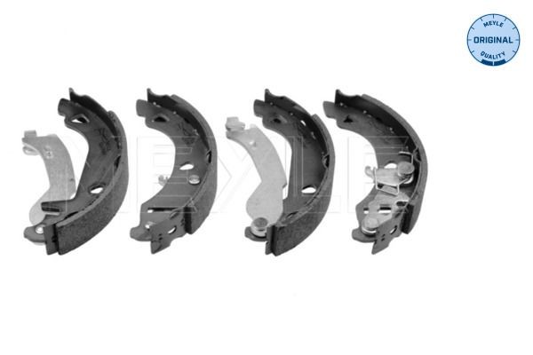 MEYLE 214 533 0002: Piduriklotside komplekt Tagasild, 180mm, ilma vedruta, koos kangiga, ORIGINAL Quality