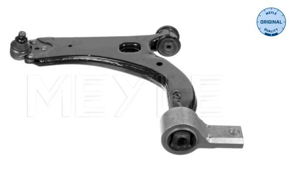 MEYLE 716 050 0028: Bras de suspension inférieur, Essieu avant gauche, Tôle d'acier, avec rotule de suspension, avec support en caoutchouc, ORIGINAL Quality