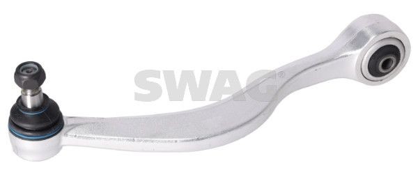 SWAG 20 73 0026: Brat, suspensie roata axa fata jos, dreapta, Aluminiu, cu piuliță de siguranță, cu articulatie de sarcina/ghidare, cu lagar