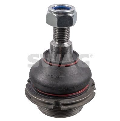 SWAG 62 92 8356: Traggelenk Vorderachse links, oben, Vorderachse rechts, 18mm, mit Sicherungsmutter
