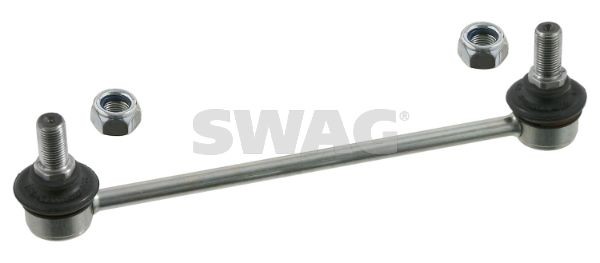 SWAG 90 92 7477: Brat / bieleta suspensie, stabilizator Axa spate stanga, Axa spate dreapta, 220mm, Otel, cu piulițe