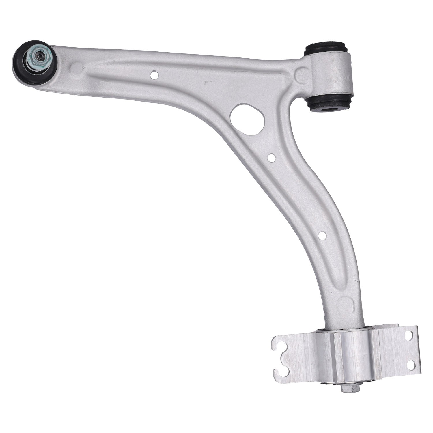 FEBI BILSTEIN 186140: Bras de suspension Essieu avant gauche, Aluminium, avec paliers en caoutchouc, avec écrou de blocage, avec rotule de suspension