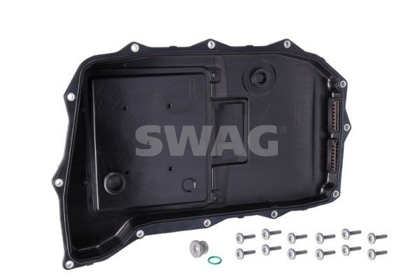SWAG 33 11 0378: Filtru de ulei cutie de viteze automată cu etansare, Baie de ulei cu element de filtrare fix integrat, cu buson de golire ulei