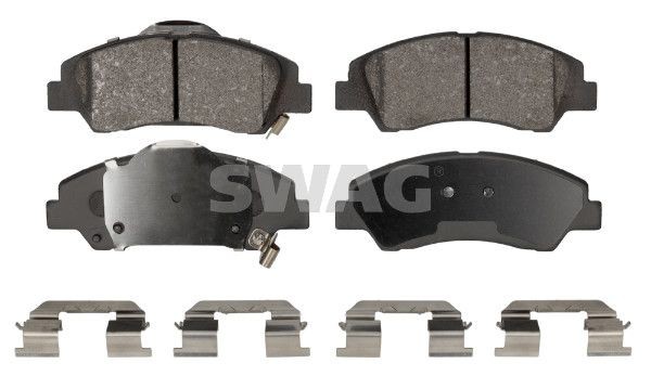 SWAG 33 11 0390: Piduriklotsid Esisild, hoidevedru kinnitusega, koos kokkusurumisvastase plekiga