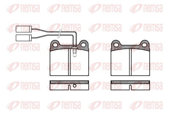 REMSA 0006.01: Plaquettes de frein Essieu avant
