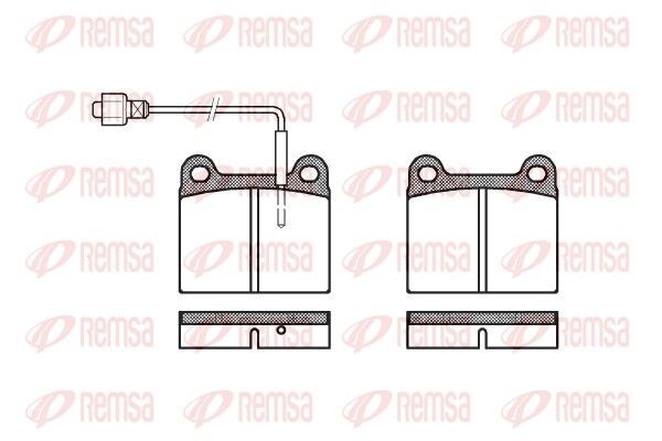 REMSA 0006.02: Plaquettes de frein Essieu avant