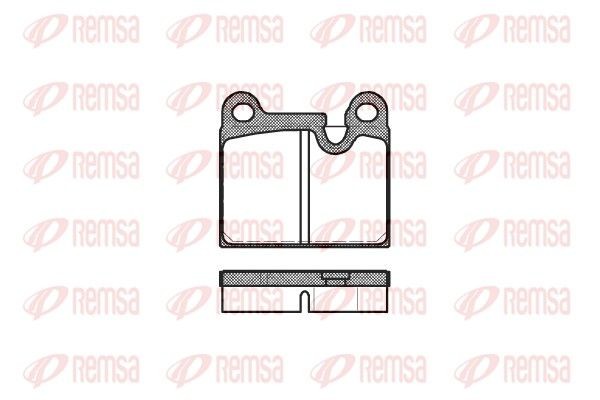REMSA 0006.80: Juego de pastillas de freno Eje delantero, con accesorios, con lámina adhesiva