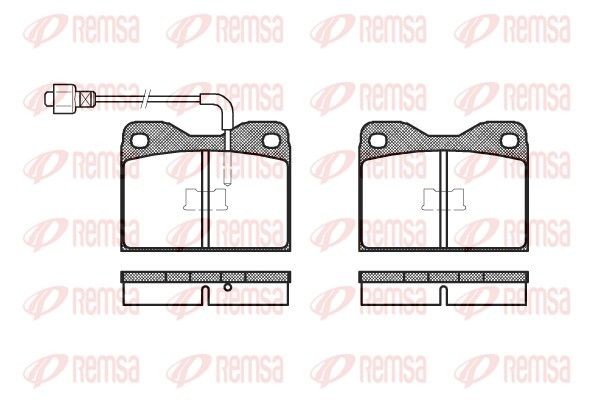 REMSA 0008.02: Plaquettes de frein Essieu avant