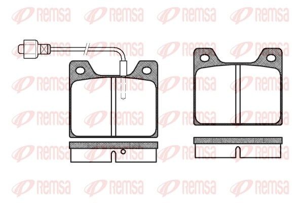 REMSA 0013.02: Kit pastiglie freni Assale anteriore