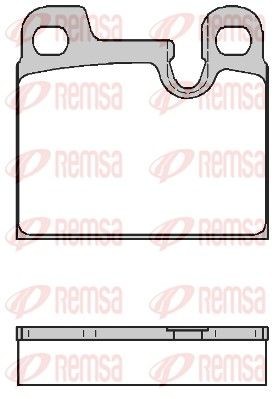 REMSA 0015.00: Plaquettes de frein Essieu arrière