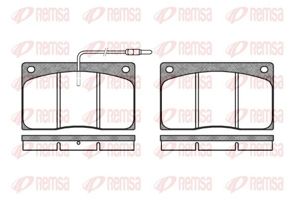 REMSA 0044.02: Kit pastiglie freni Assale anteriore