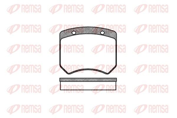 REMSA 0051.00: Plaquettes de frein Essieu avant