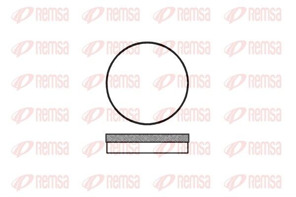 REMSA 0070.00: Kit pastiglie freni Assale posteriore