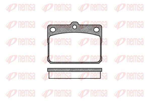 REMSA 0079.20: Bromsbelägg framaxel