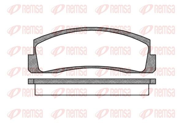 REMSA 0103.00: Kit pastiglie freni Assale anteriore