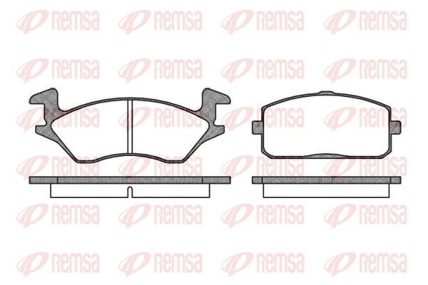 REMSA 0105.10: Kit pastiglie freni Assale anteriore