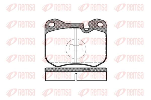 REMSA 0131.00: Kit pastiglie freni Assale anteriore, con accessori, con foglio adesivo