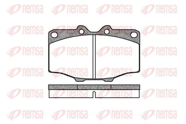 REMSA 0132.00: Plaquettes de frein Essieu avant