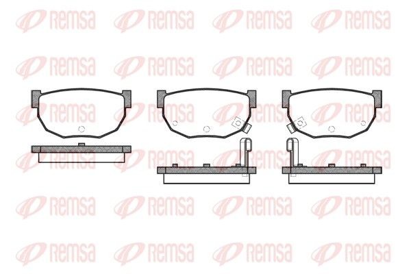 REMSA 0151.02: Plaquettes de frein Essieu arrière