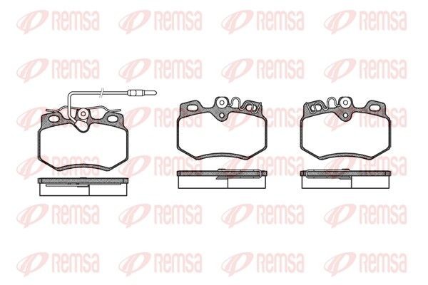 REMSA 0170.12: Kit pastiglie freni Assale anteriore, con accessori, con molla, con foglio adesivo