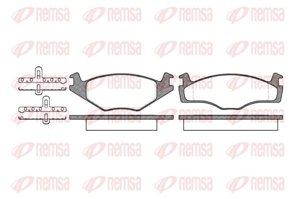 REMSA 0171.10: Kit pastiglie freni Assale anteriore, con accessori, con molla, con foglio adesivo