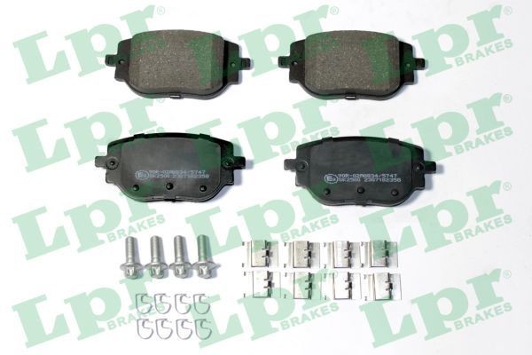 LPR 05P2358: Kit pastiglie freni con accessori, con bulloni/viti