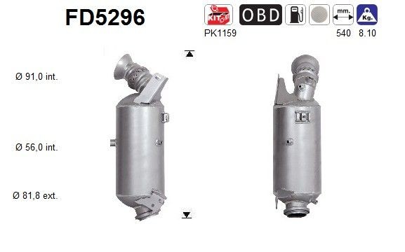 AS FD5296: Filtru de particule