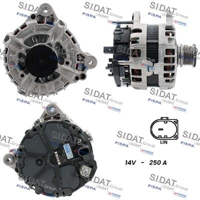 FISPA A12BH1376: Alternator 250A
