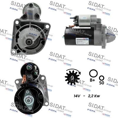 FISPA S12BH0789: Starteris 2,2kW