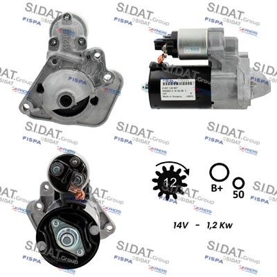 FISPA S12BH0942: Starter 1,2kW