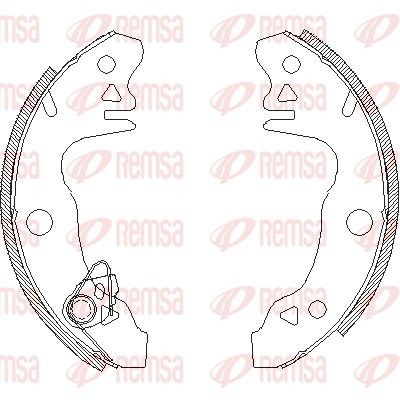 REMSA 4044.00: Piduriklotside komplekt Tagasild, 180mm, koos lisadega, ilma vardata
