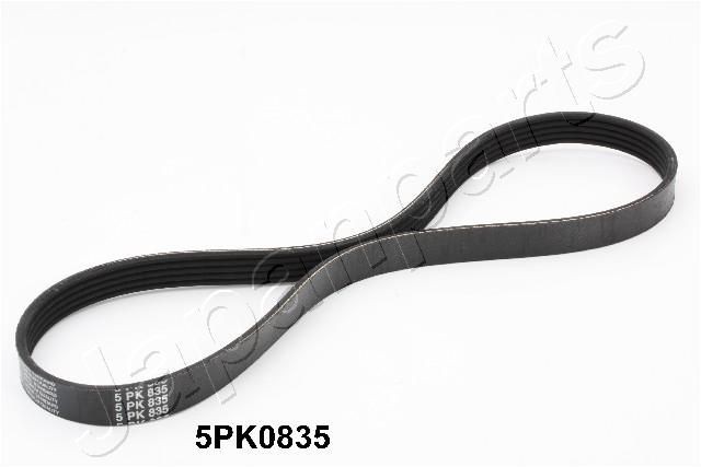 JAPANPARTS DV-5PK0835: Multireim 835mm, Ribbeantall: 5